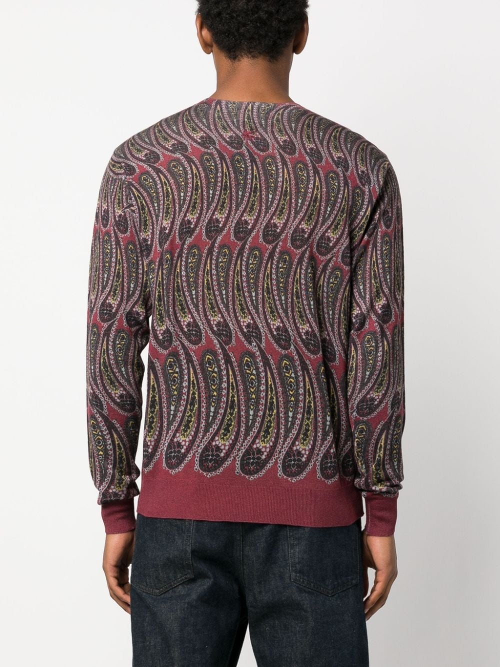 long-sleeve intarsia-knit jumper - 4