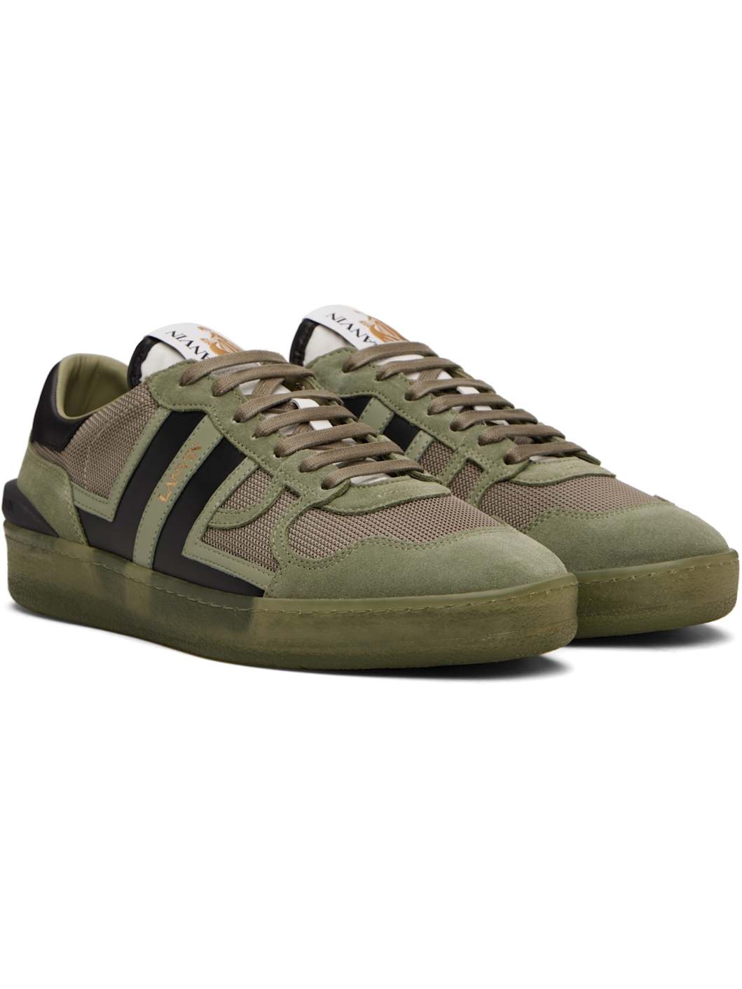Khaki Clay Mesh Sneakers - 4