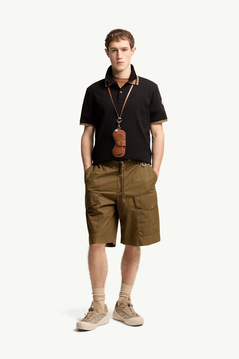 Moncler Double Collar Cotton Piquet Polo Shirt outlook