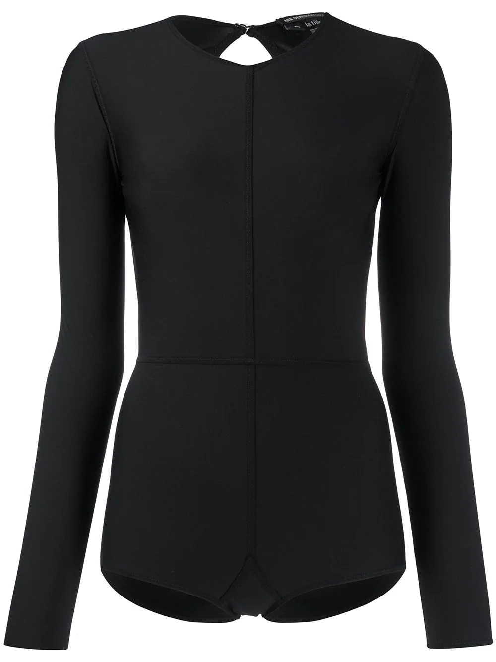 long-sleeve fitted bodysuit - 1