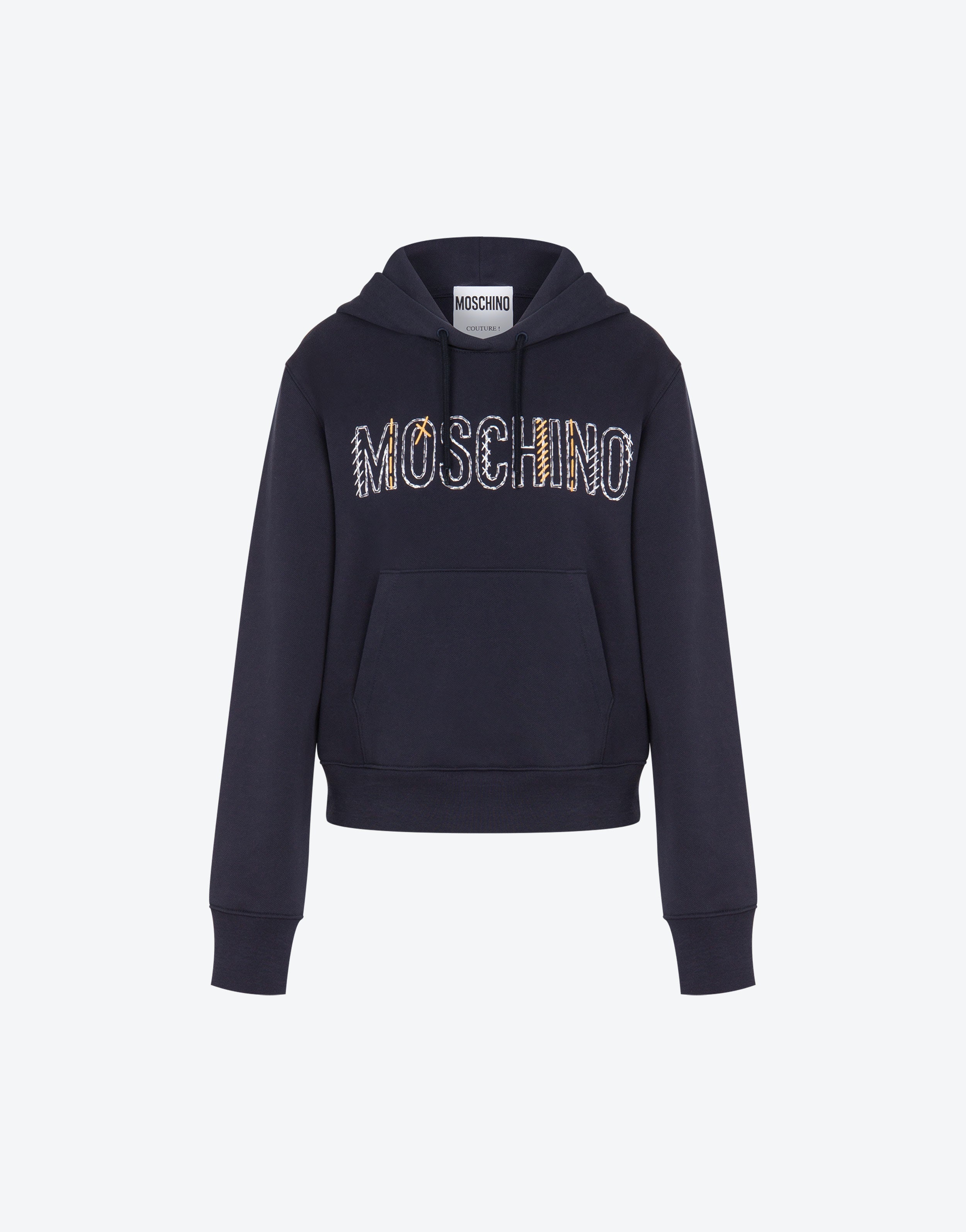 STITCHING LOGO HOODIE - 1