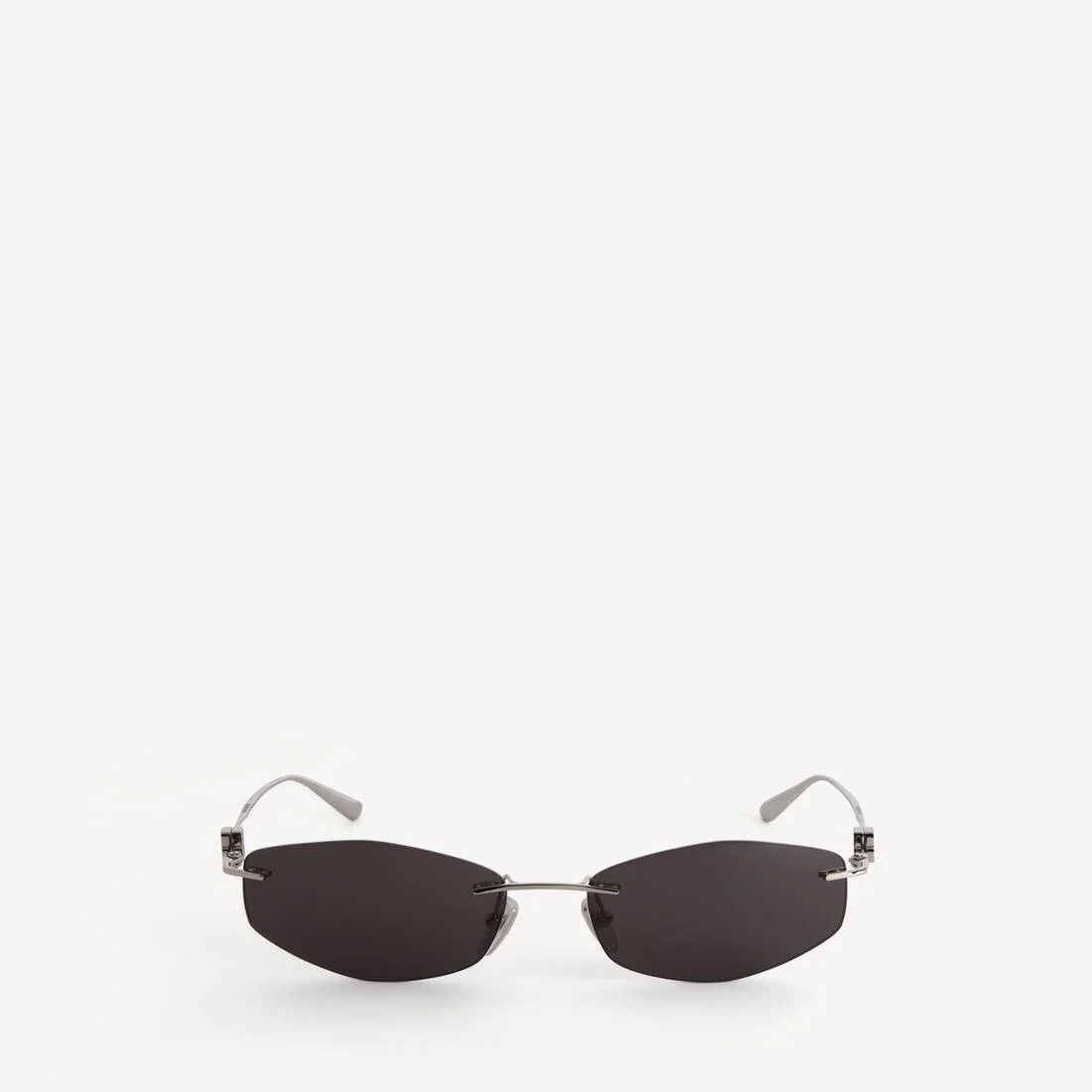 Women's Nano D-frame Sunglasses in Silver - 1