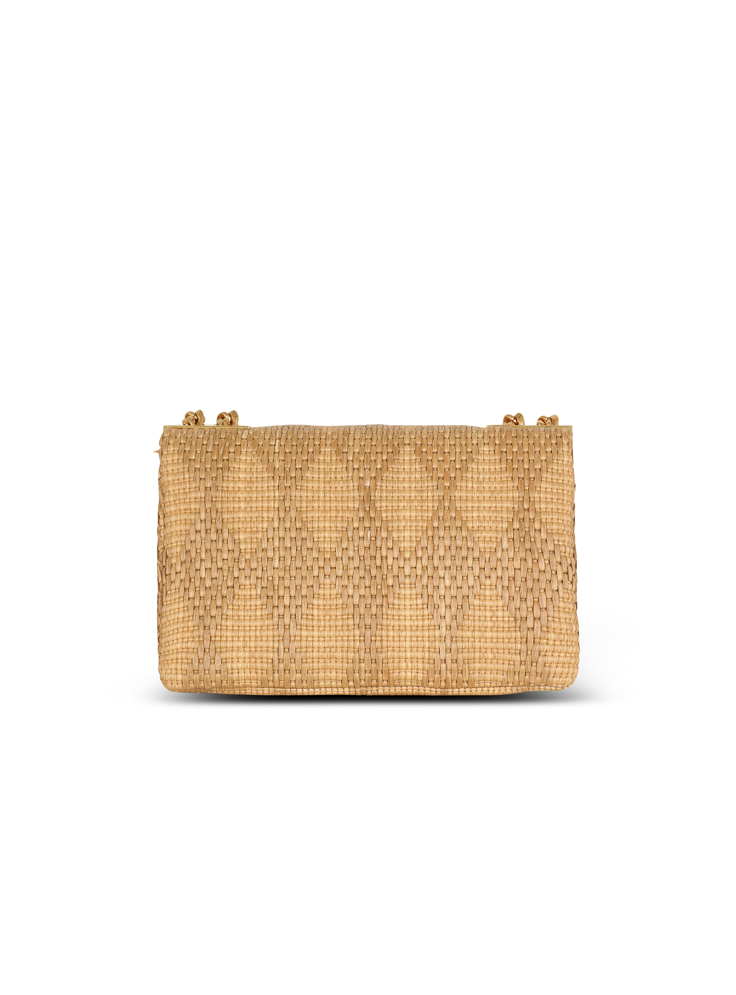 1945 Soft small bag in leather and raffia - 4