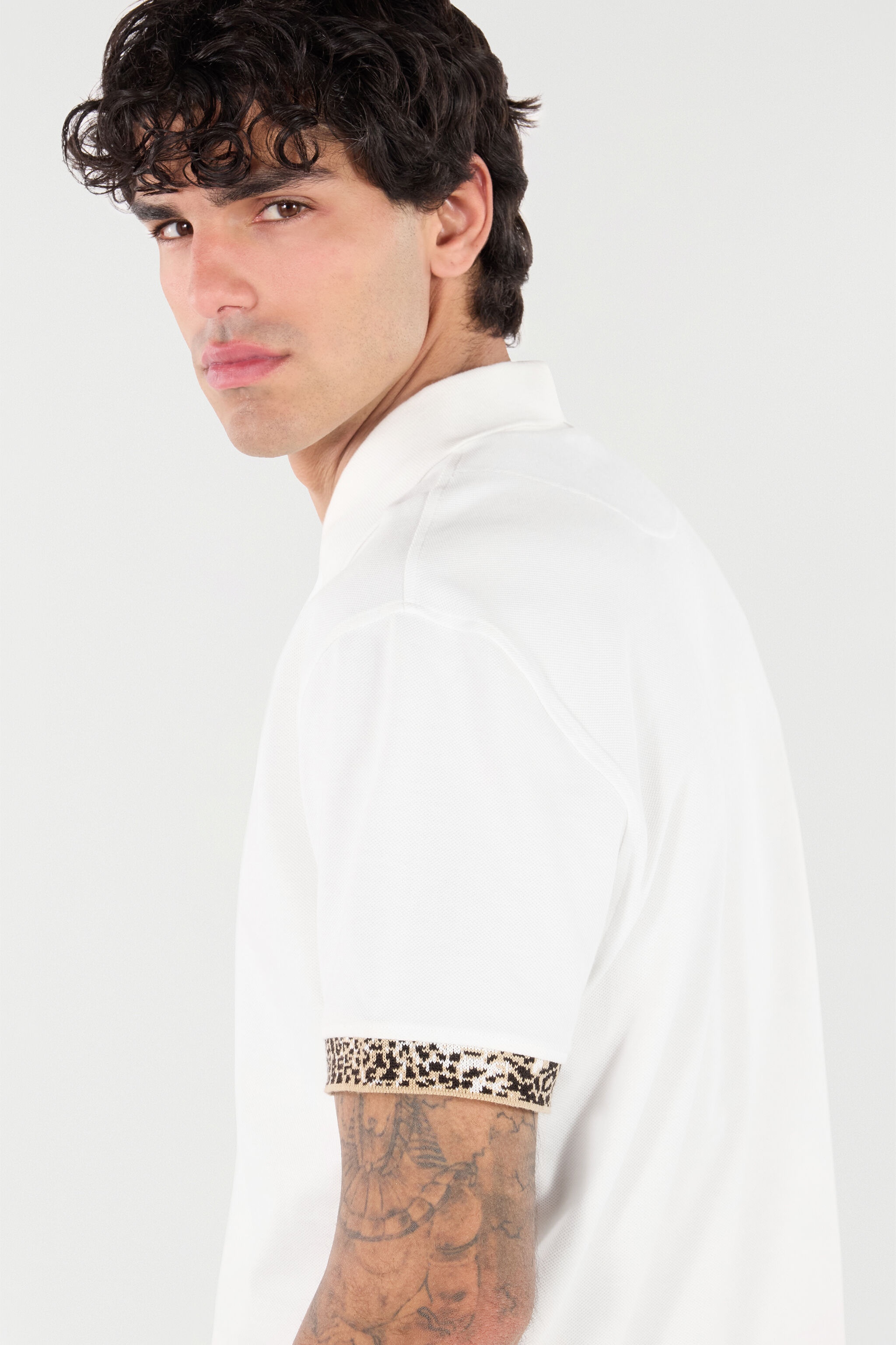 Polo With Jaguar Skin Details - 7
