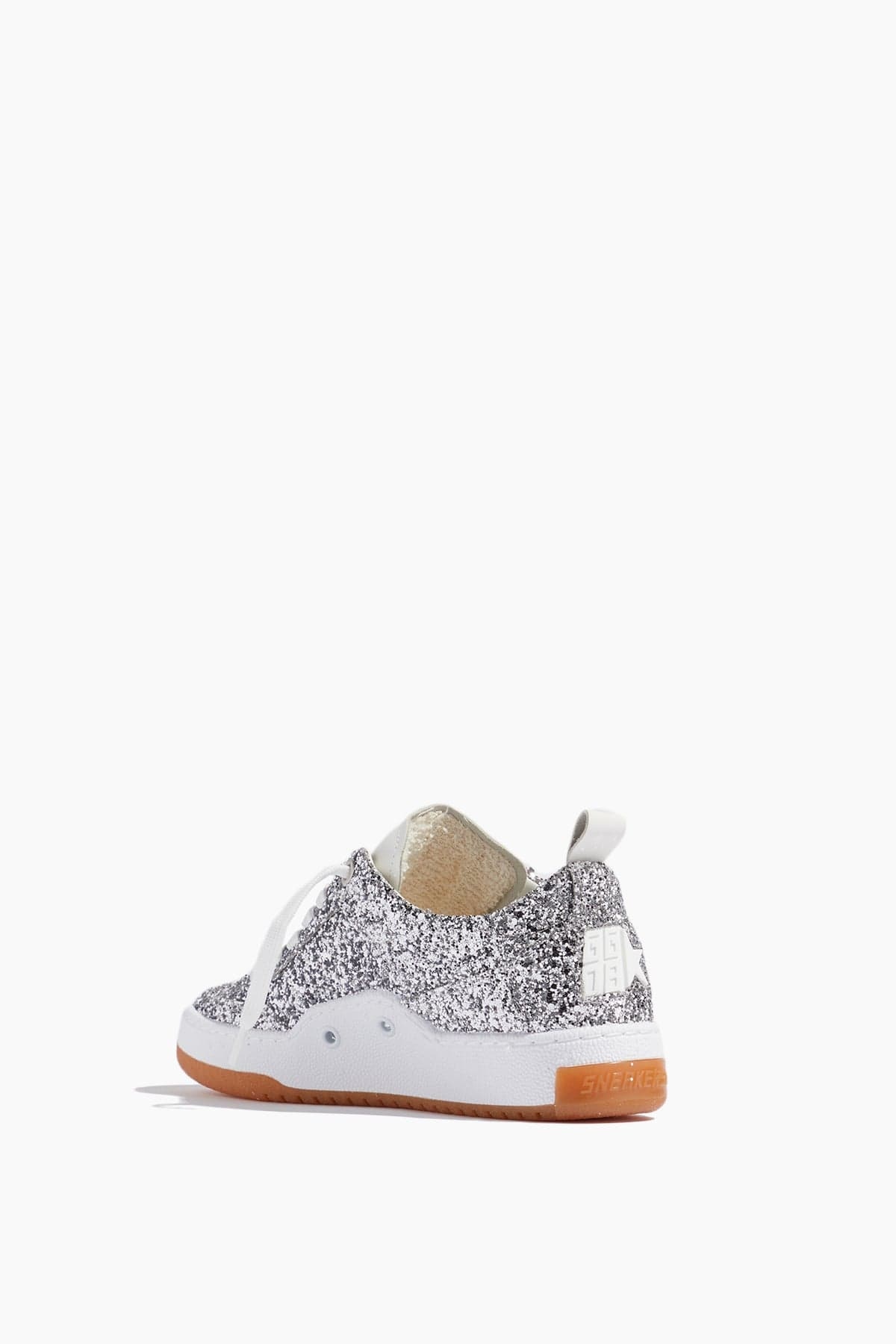 Yeah Glitter Sneaker in Silver/White - 3