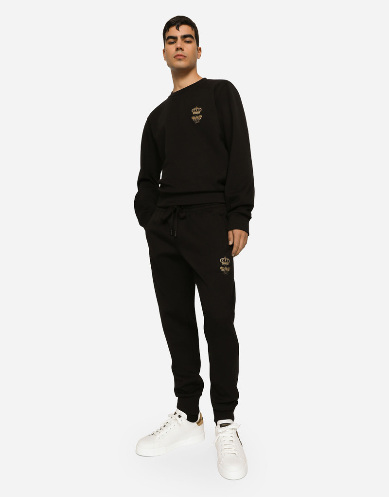 Cotton jersey sweatshirt with embroidery 6