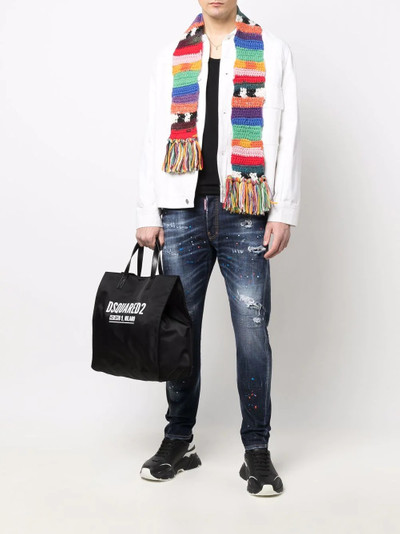 DSQUARED2 logo-print tote bag outlook