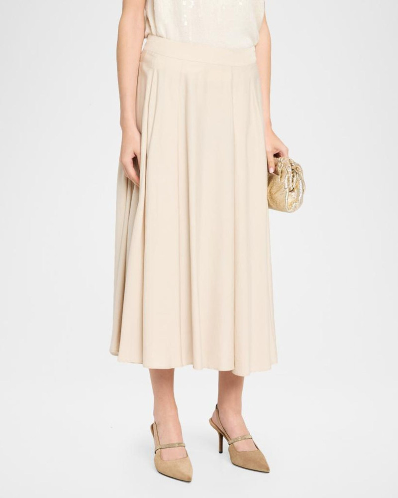 Fluid A-Line Midi Skirt 4