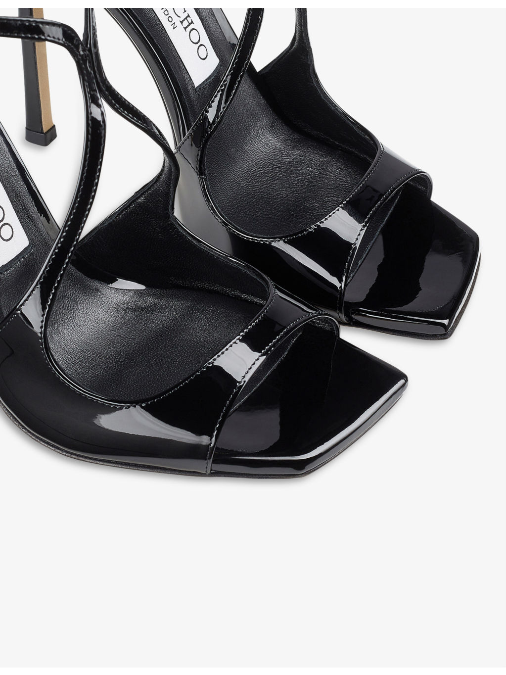Azia 110 strappy patent leather sandals - 5
