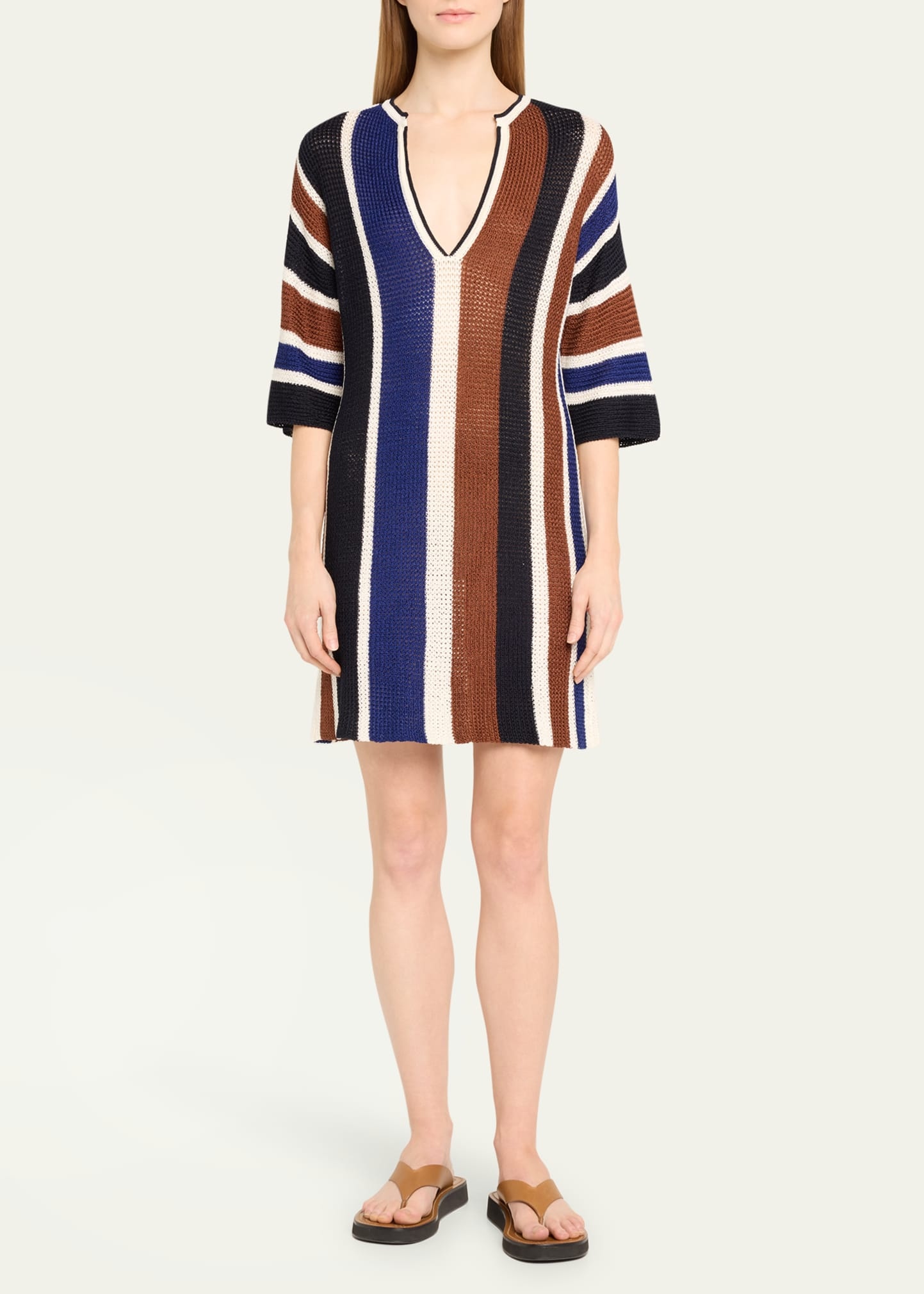 Diego Striped Knit Mini Dress - 2