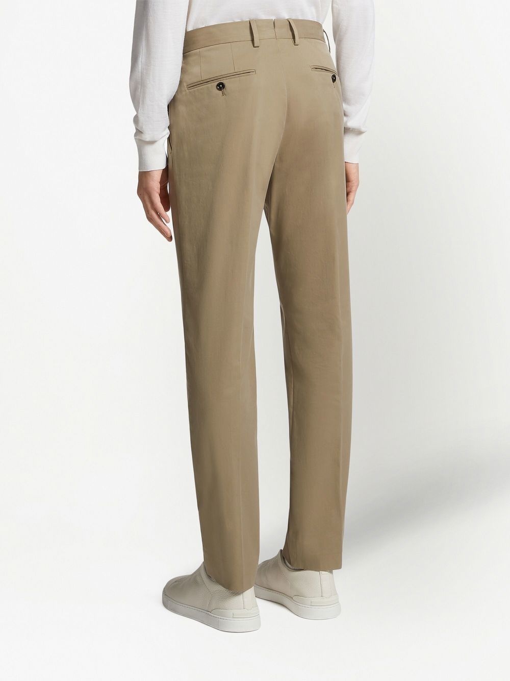 tailored cotton trousers - 3