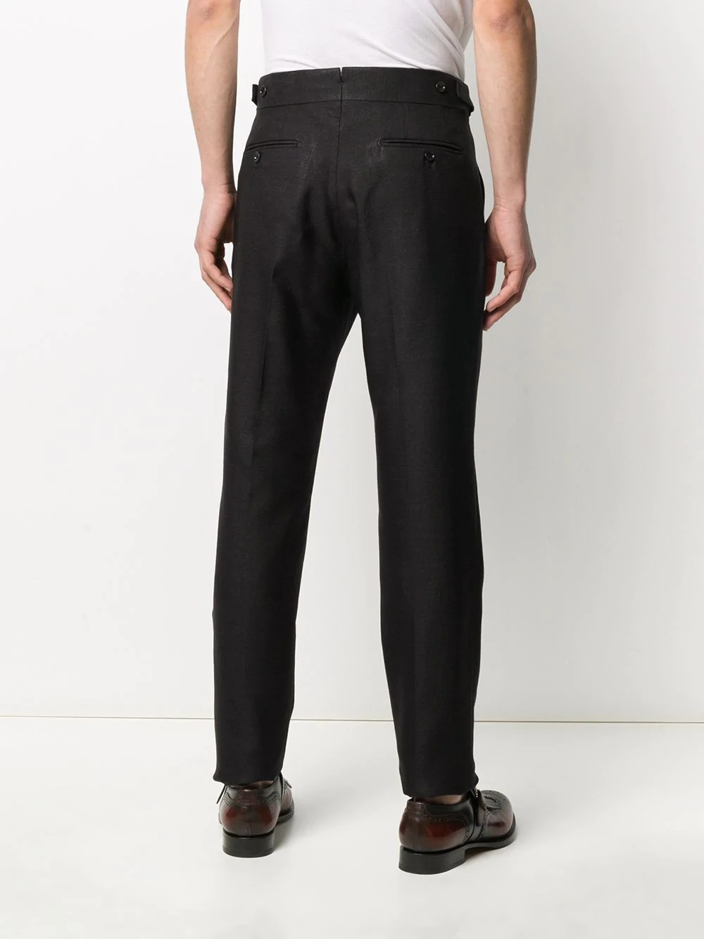 straight-leg tailored trousers - 4