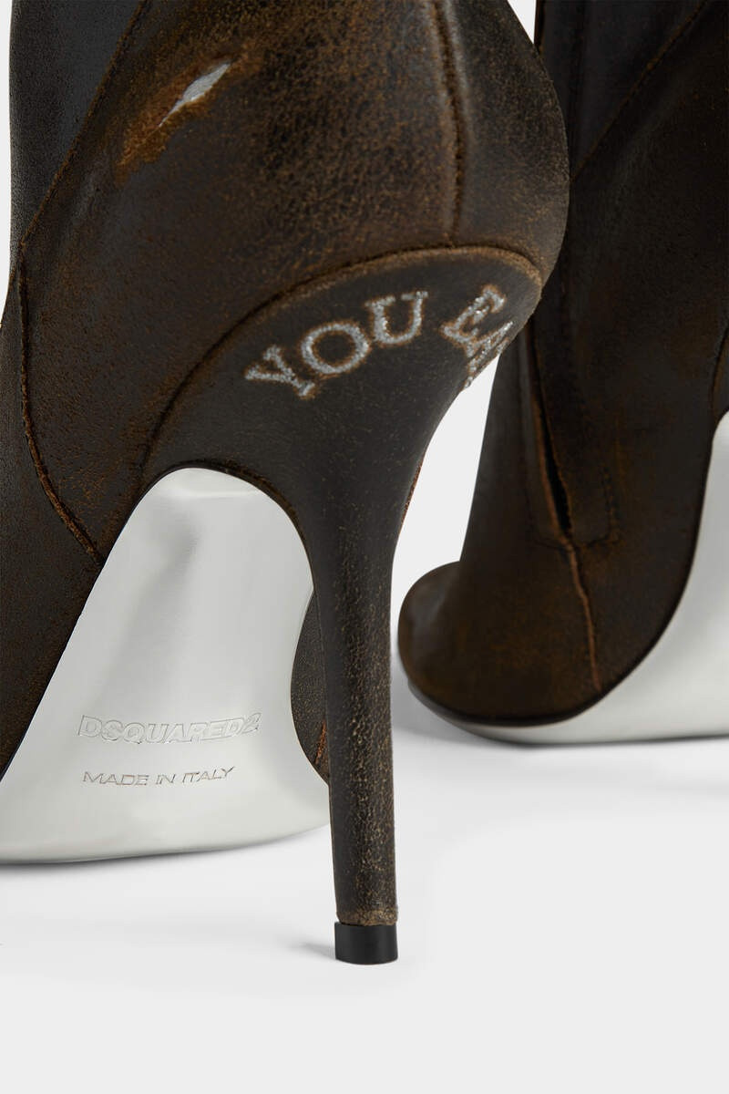 DISTRESSED ANKLE BOOTS 5