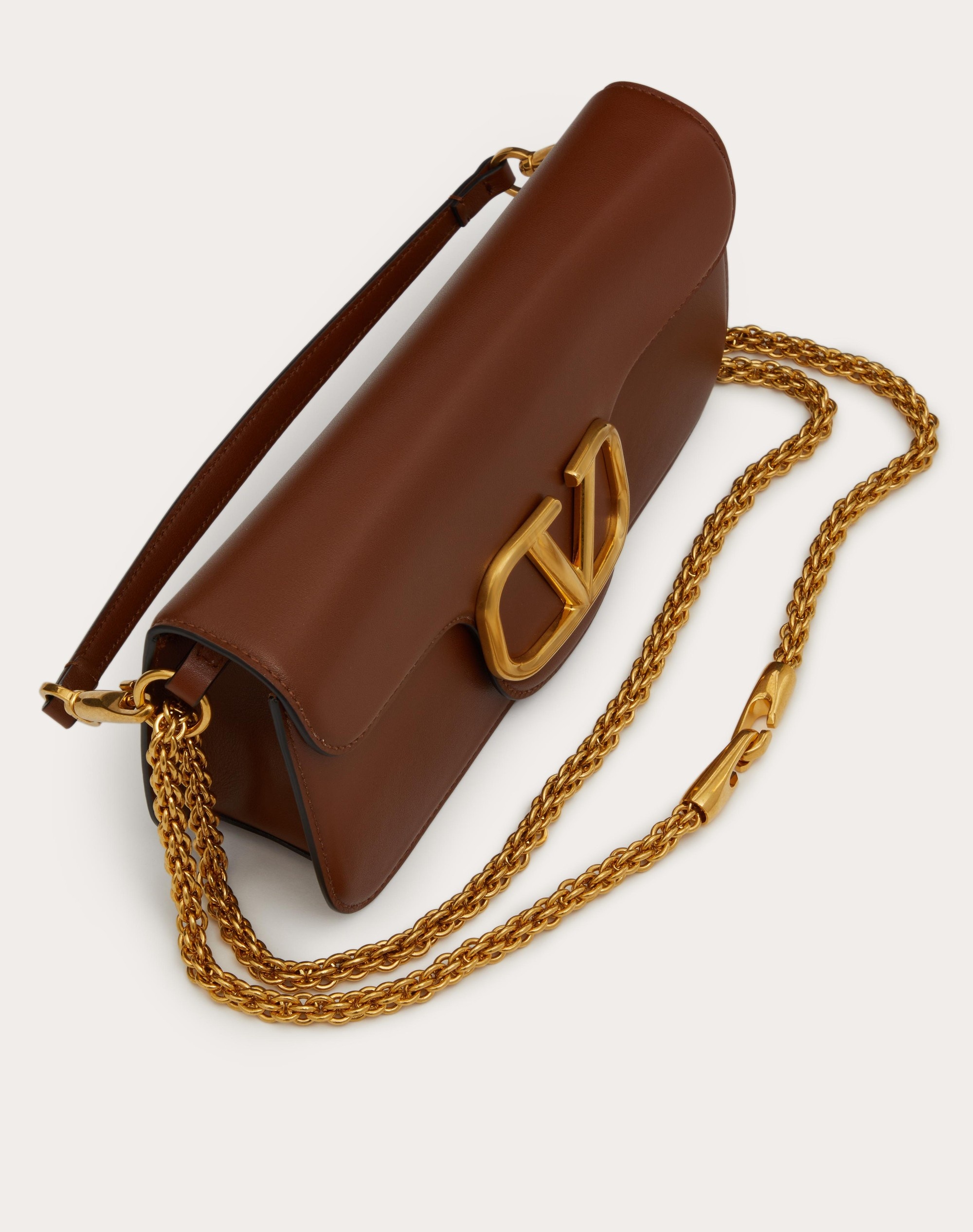 VALENTINO GARAVANI LOCÒ CALFSKIN SHOULDER BAG - 6