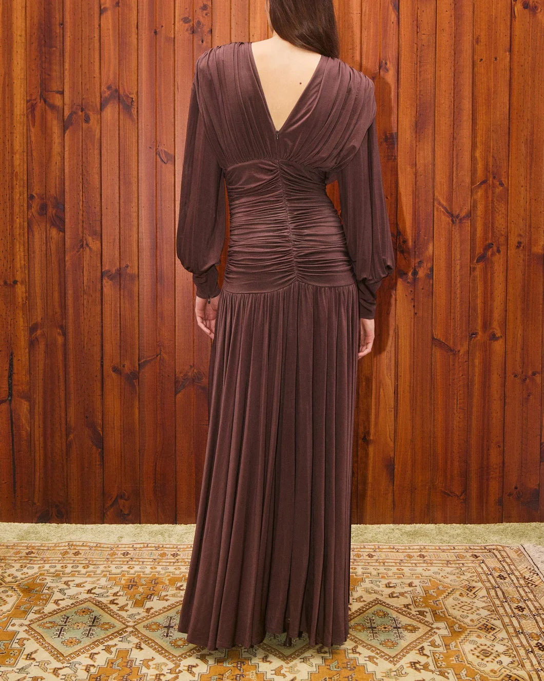 SILVIO RUCHED MIDI DRESS - 4