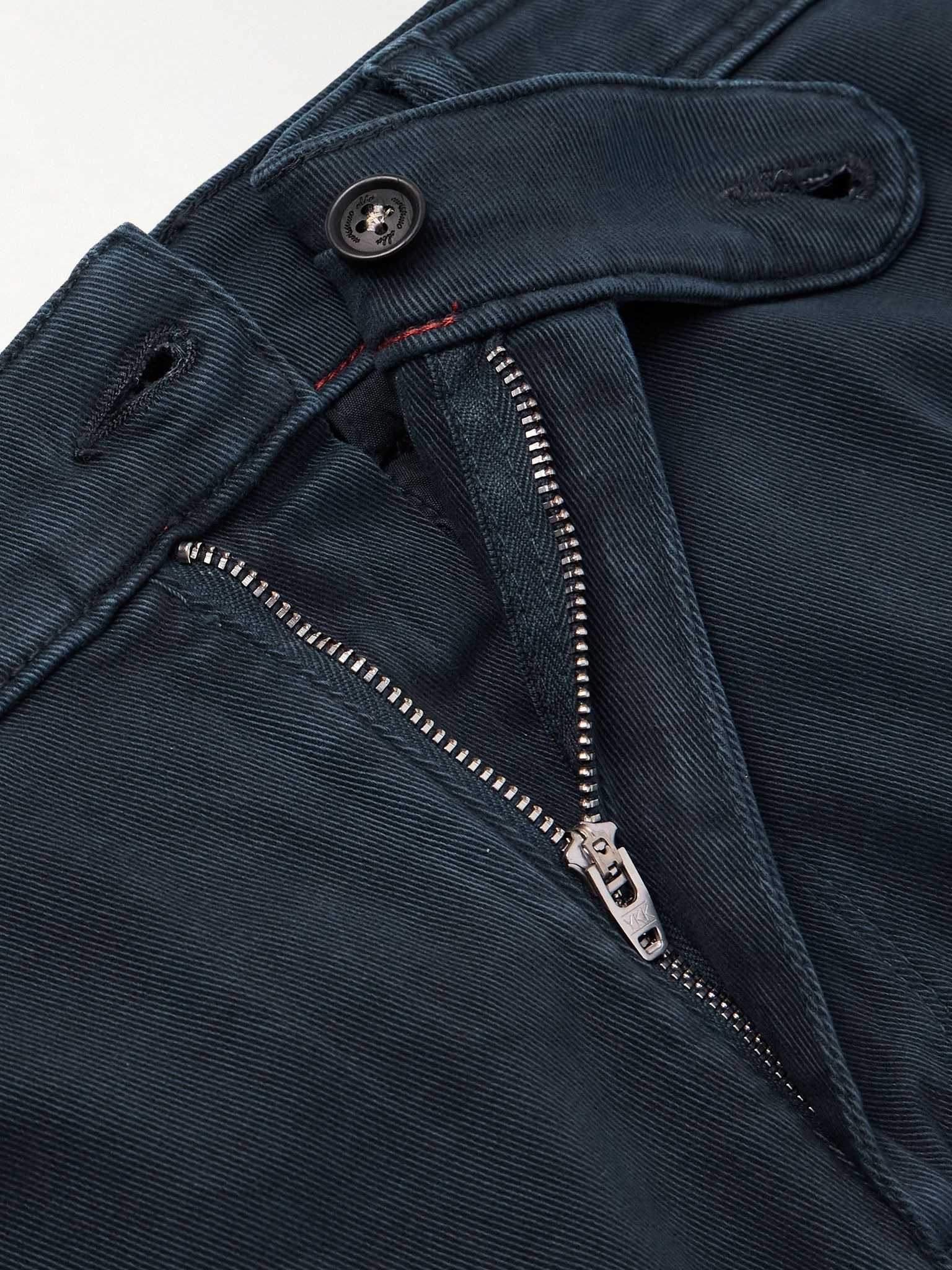 Winch2 Straight-Leg Cotton-Blend Twill Trousers Navy - 6