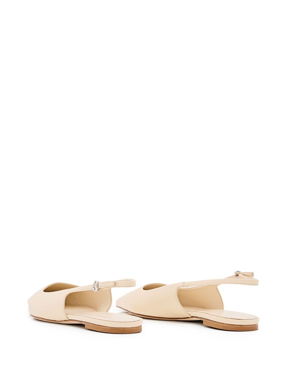 leather ballerina shoes - 3