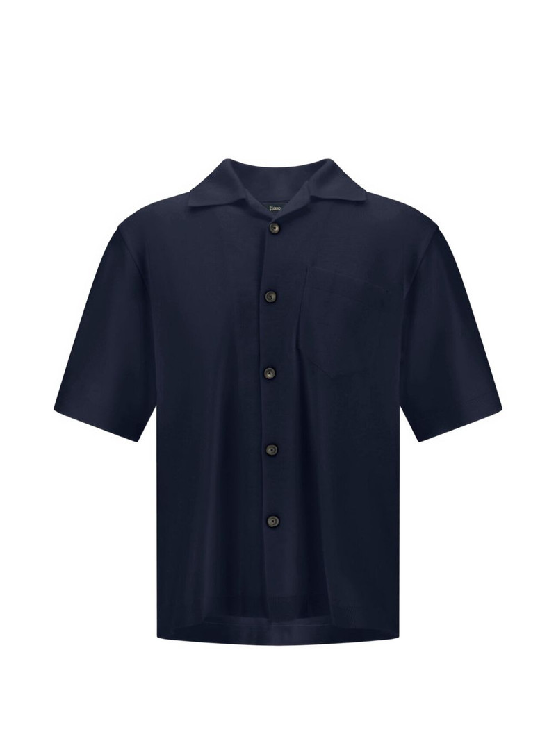 patch-pocket short-sleeve shirt 1