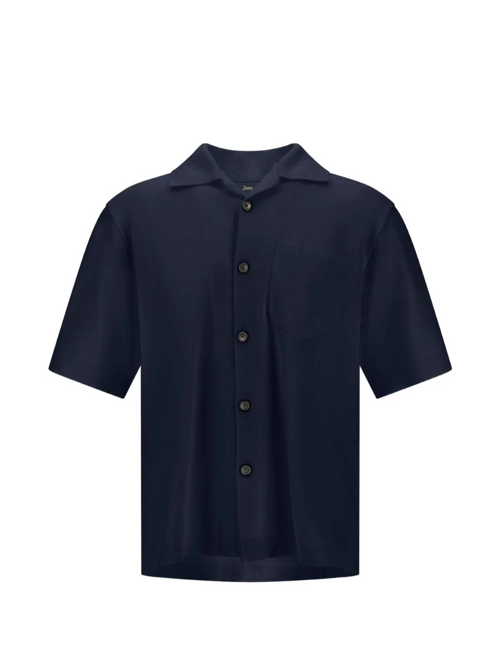 patch-pocket short-sleeve shirt - 1