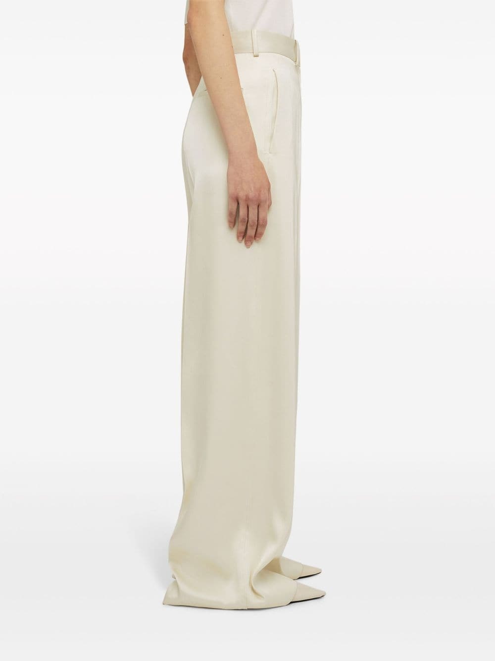 wide-leg tailored trousers - 3