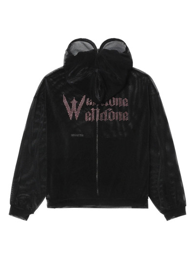 We11done Black Embroidered Full Zip-Up Blouson outlook