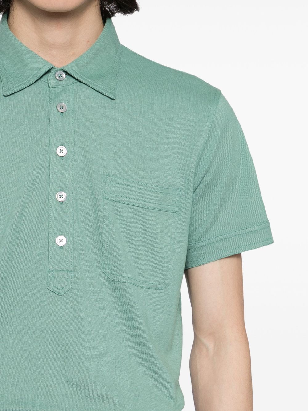 short-sleeved polo shirt - 4