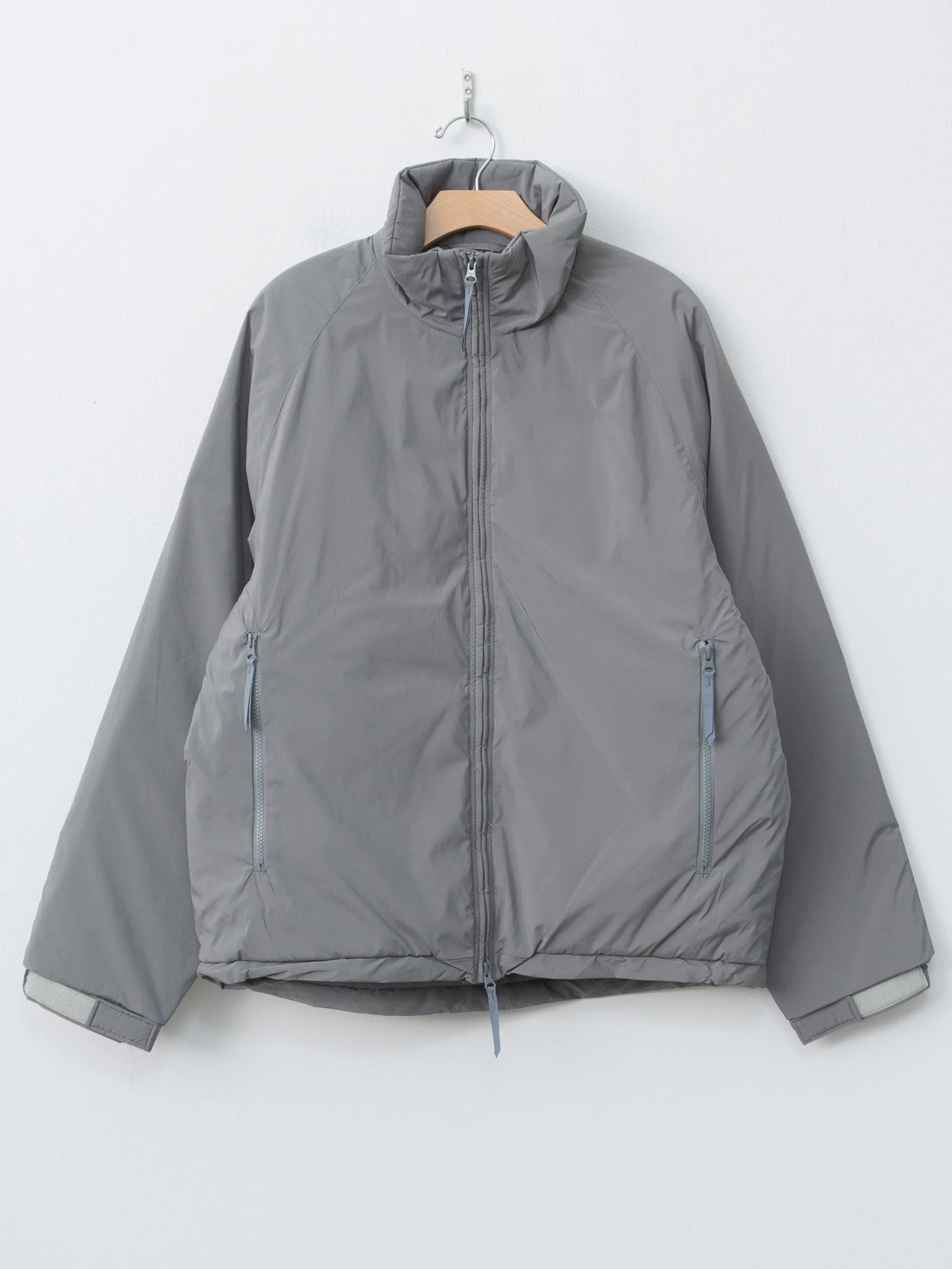Poly Nylon Puffer Jacket - Gray - 1