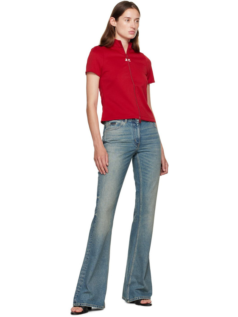 courrèges Blue Bootcut Jeans outlook