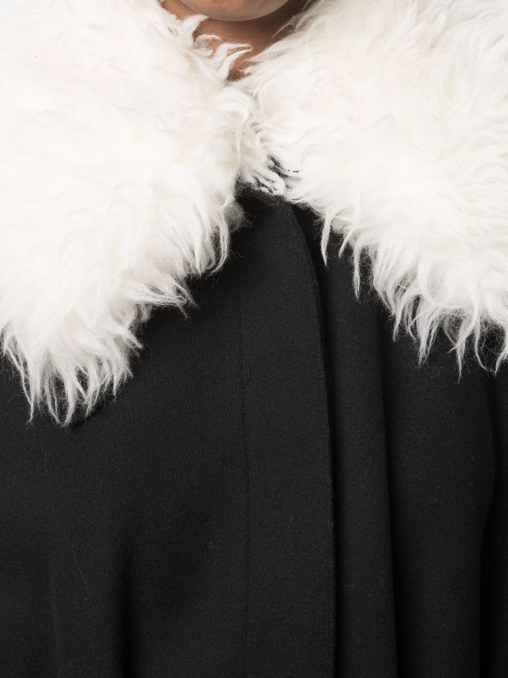 faux fur collar coat - 5