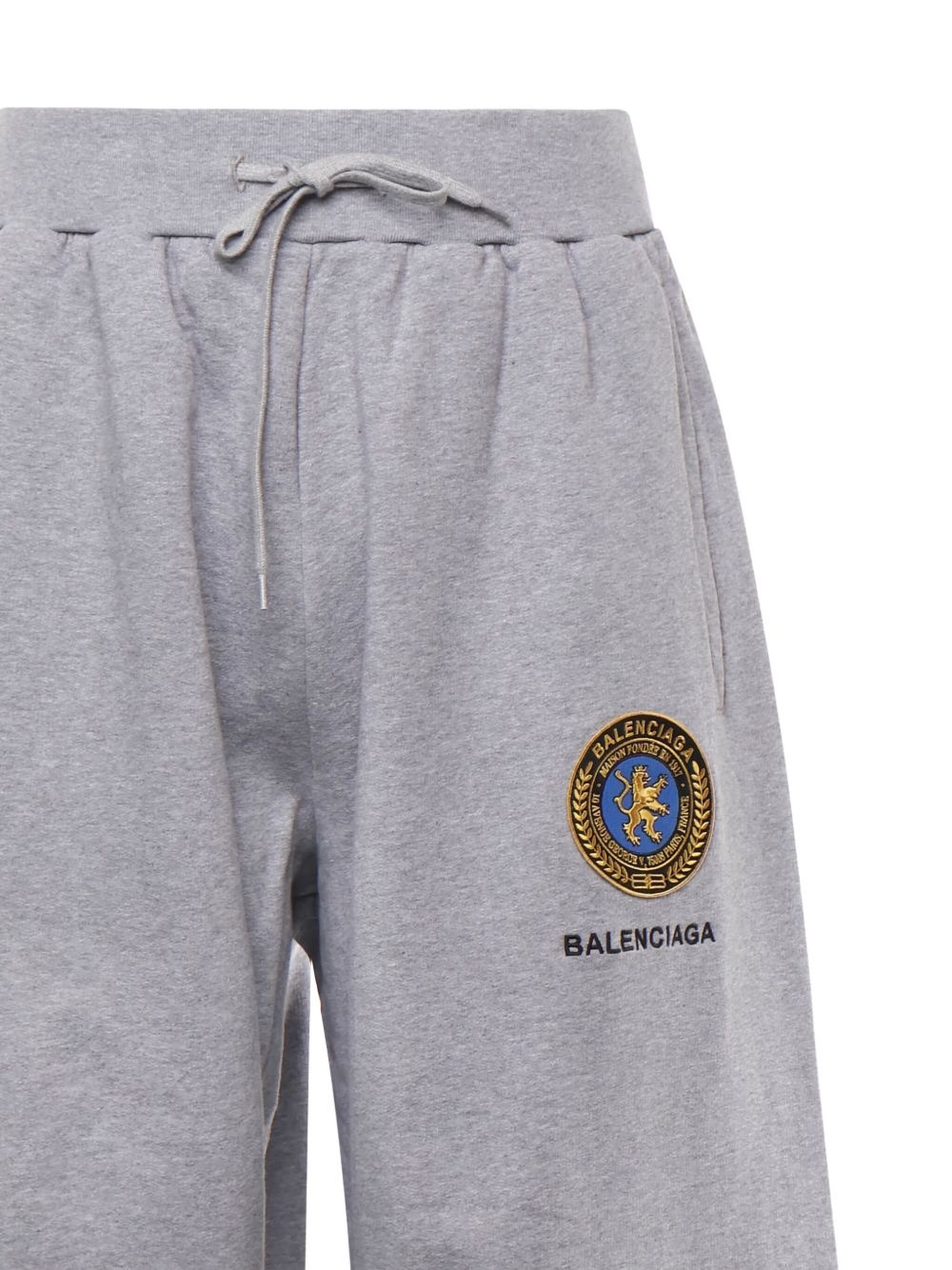 logo-embroidered drawstring track pants - 3