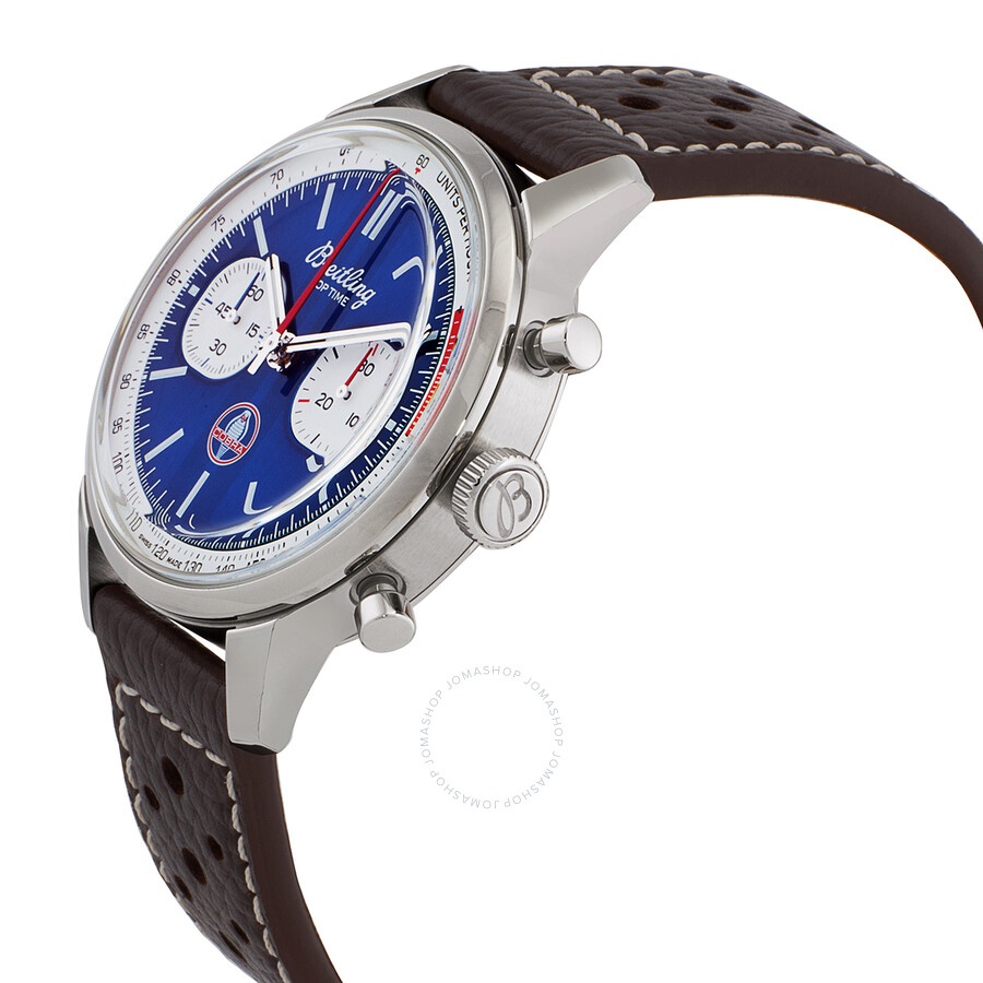 Pre-owned Breitling Top Time Shelby Cobra Chronograph Automatic Chronometer Blue Dial Men's Watch AB - 2