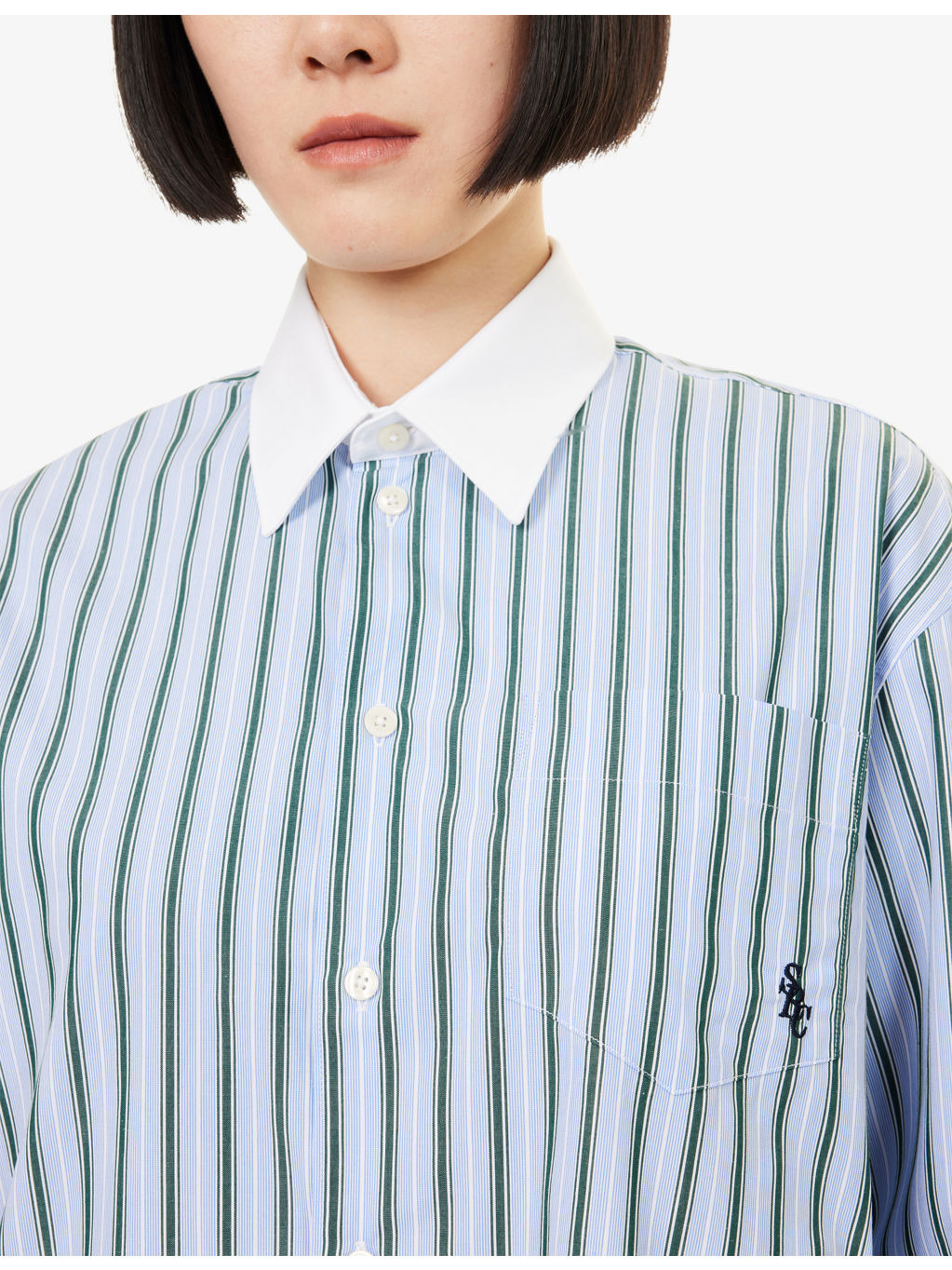 Celia Striped Cotton-Poplin Shirt - 5