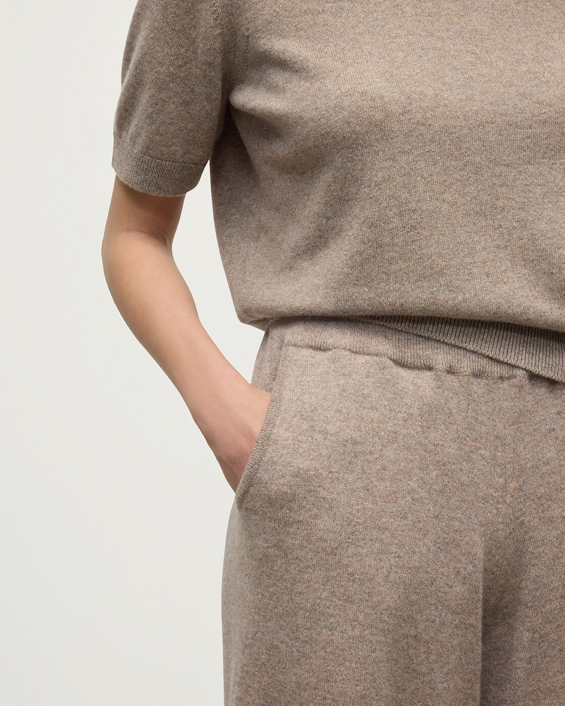 Brown Cashmere Trousers - 5