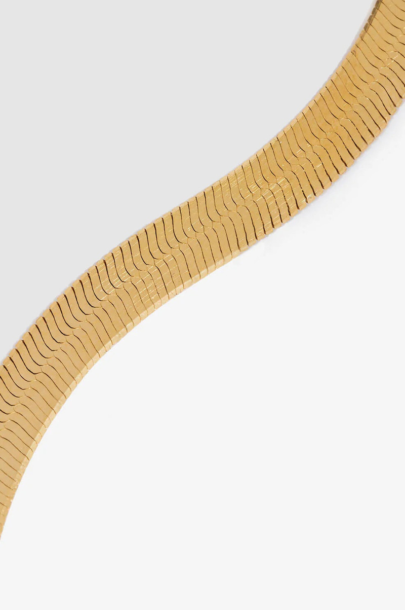 Ribbon Coil Necklace - 14k Gold 3