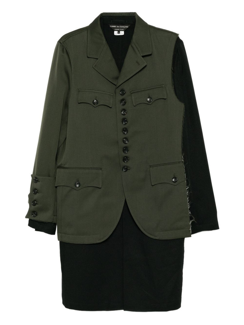 button-up layered coat 1