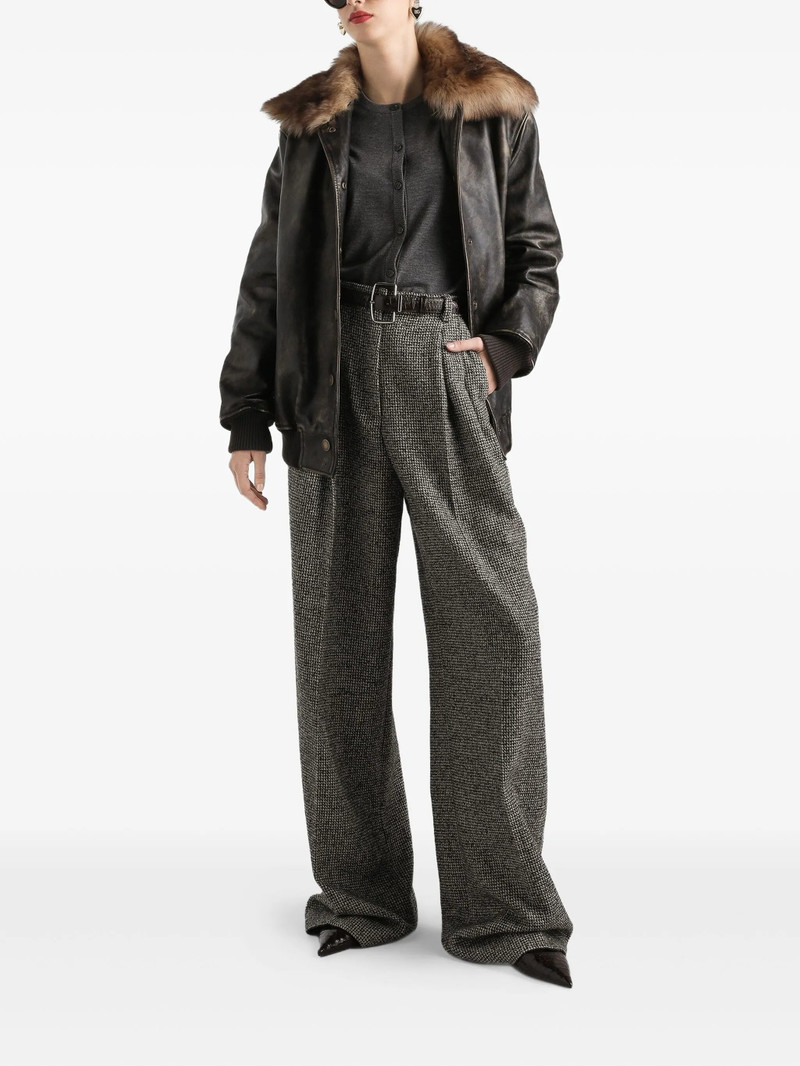 Dolce & Gabbana Dolce & Gabbana Leather Bomber Jacket outlook