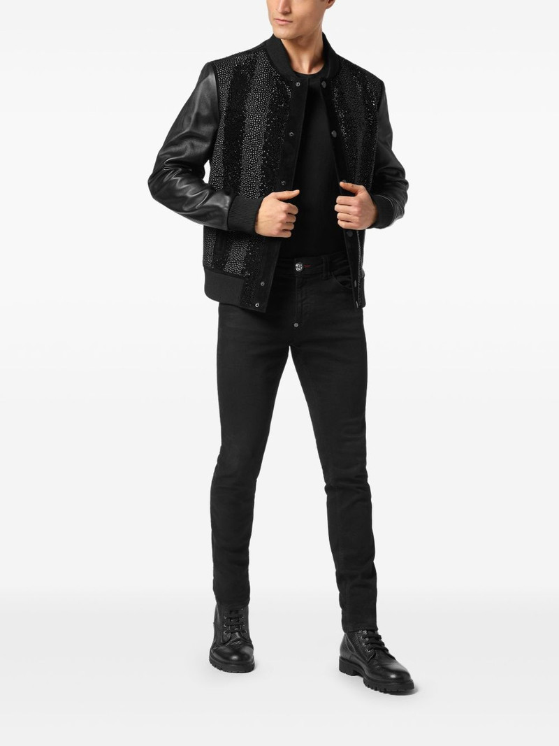 PHILIPP PLEIN embellished bomber jacket outlook