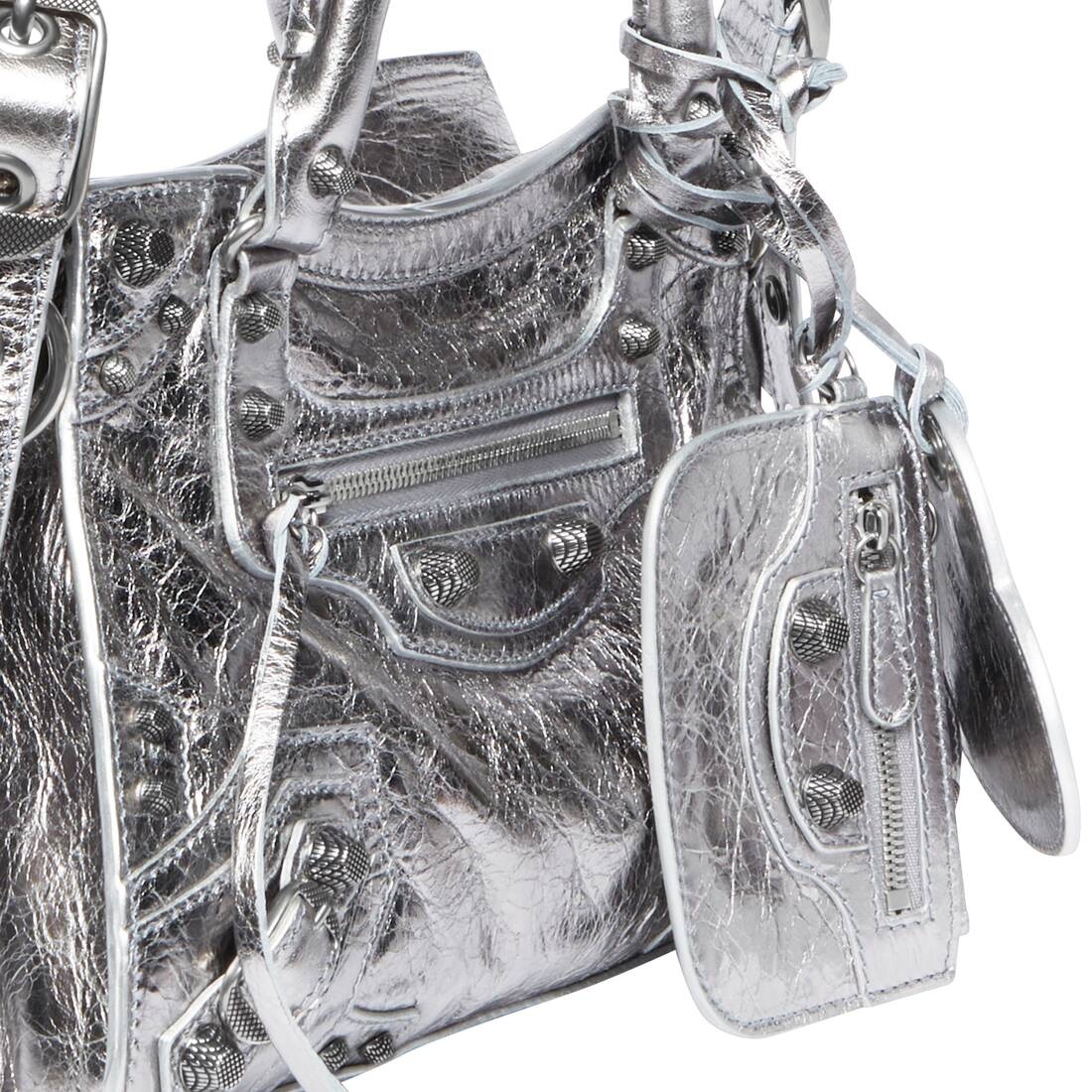 Women's Neo Cagole Xs Handbag Metallized  in Silver - 6