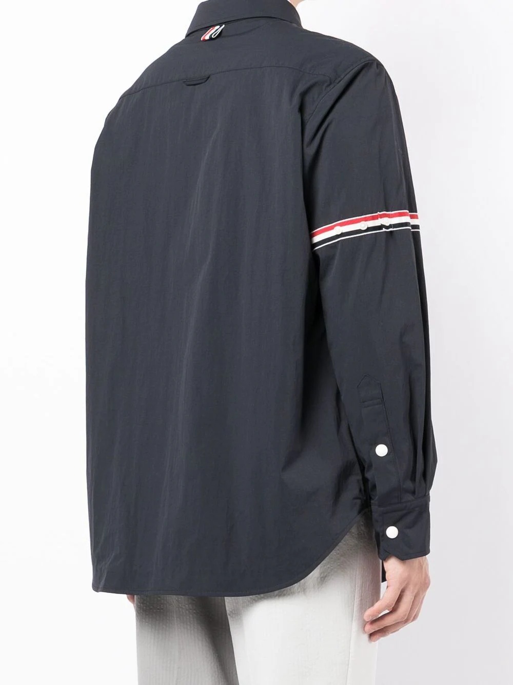 logo-patch long-sleeve shirt - 4