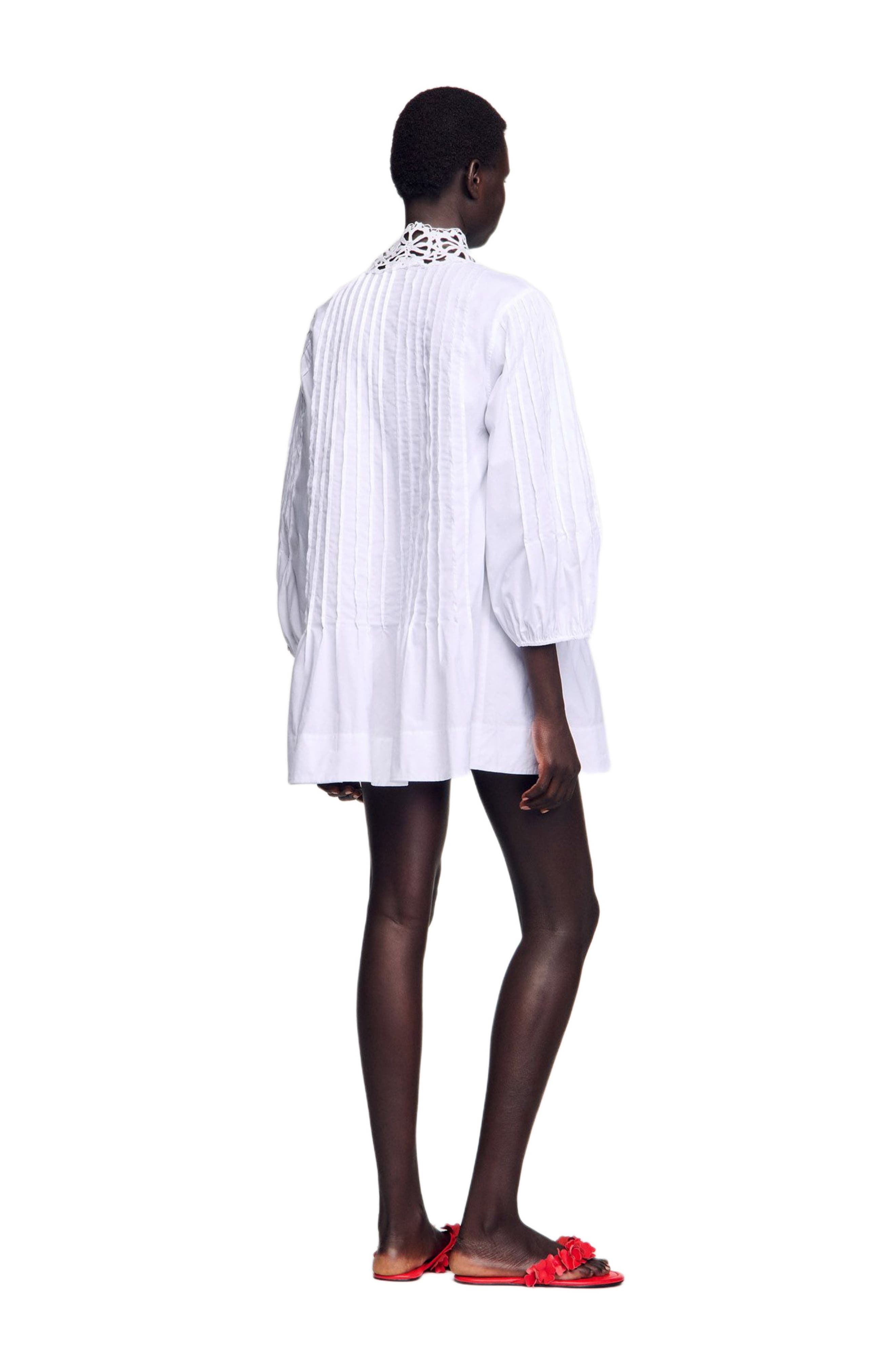 SANDRO Short dress with lace detail in White at Nordstrom - 2