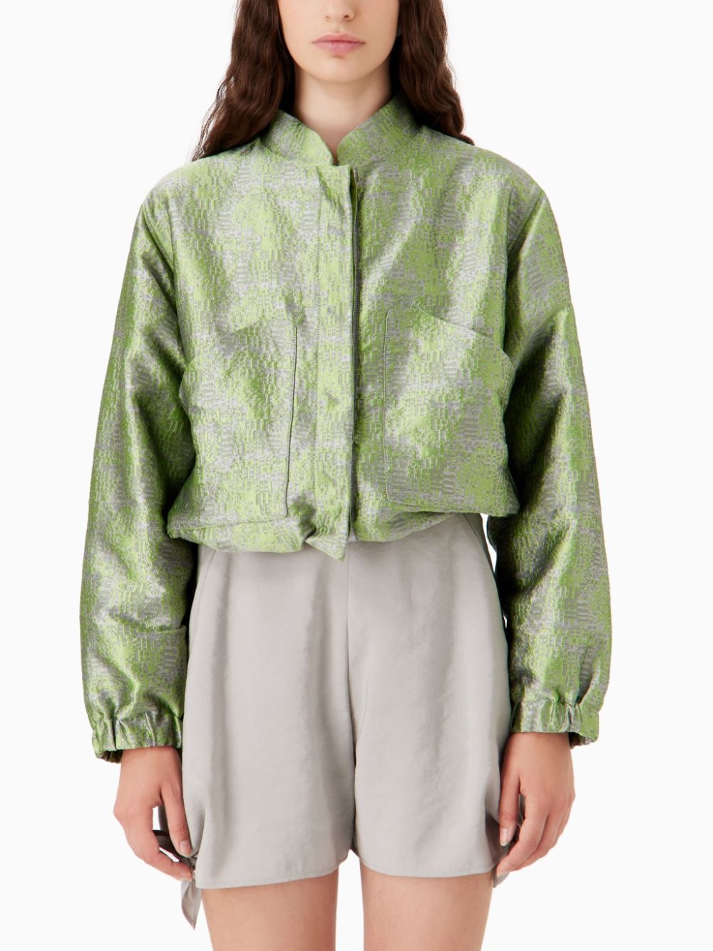 jacquard bomber jacket - 2