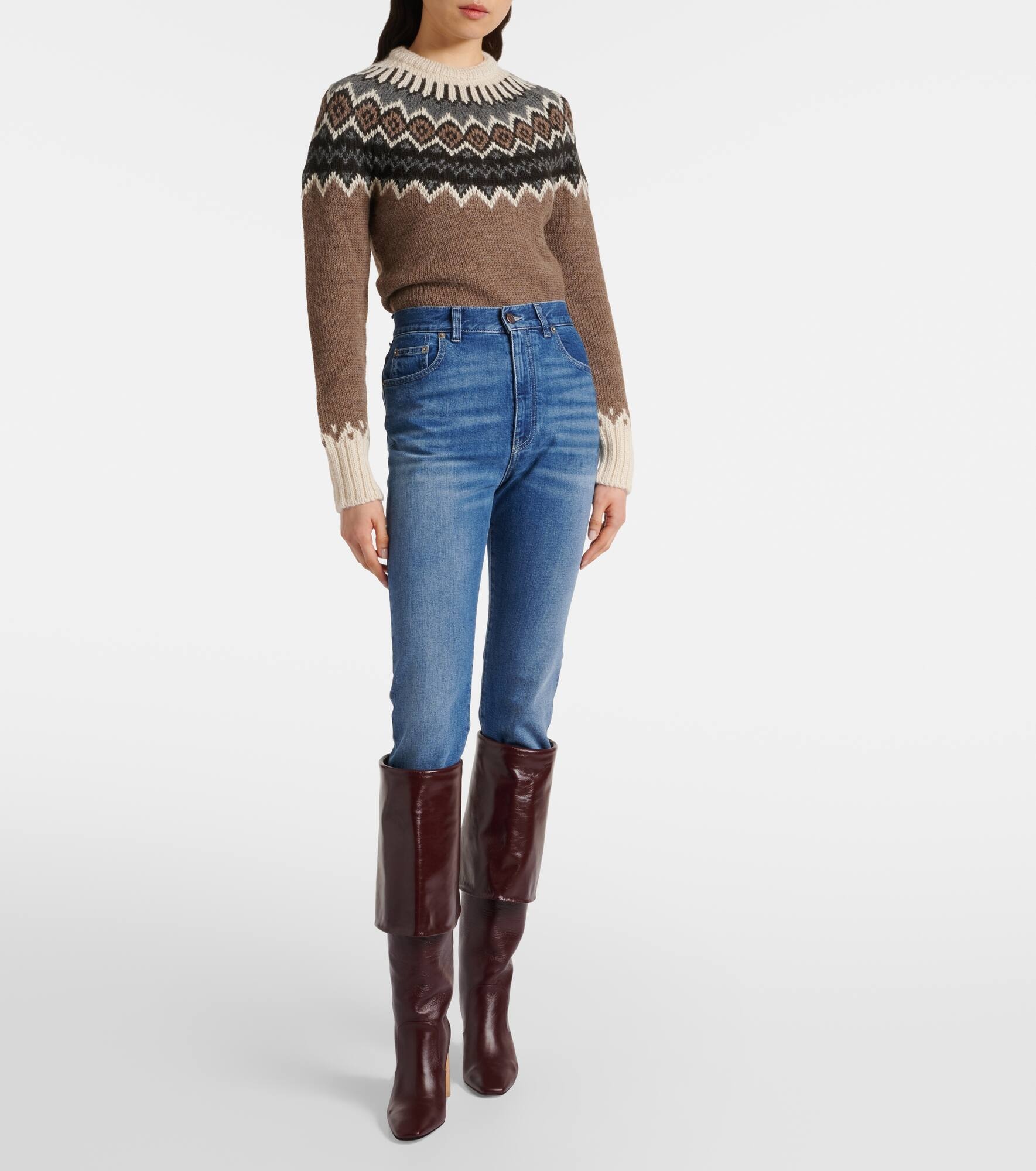 High-rise slim jeans - 6