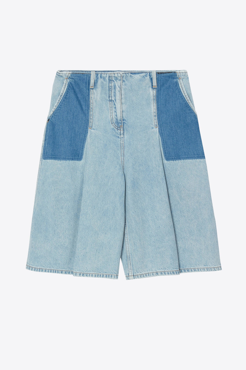 Ghost Patch Lightweight Denim Bermuda Shorts 7