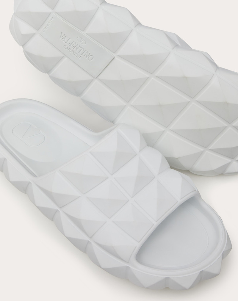 ROMAN STUD TURTLE SLIDE SANDAL IN RUBBER 5