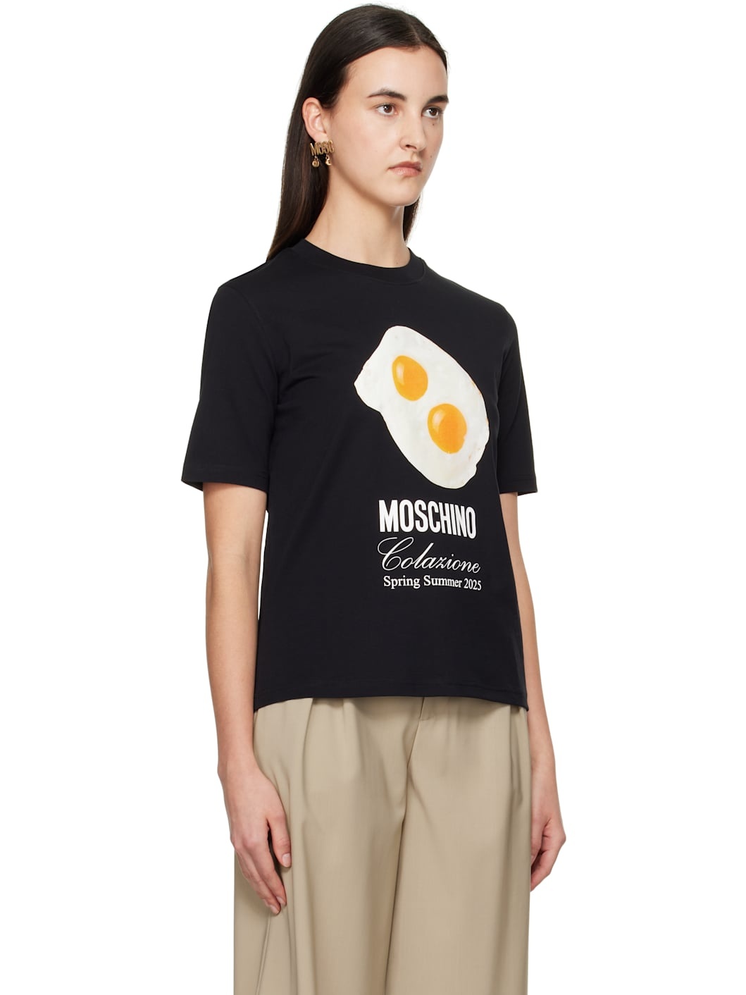 Black Eggs Print T-shirt - 2