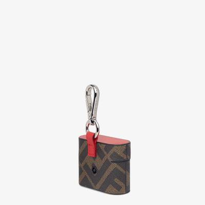 FENDI Brown fabric case outlook