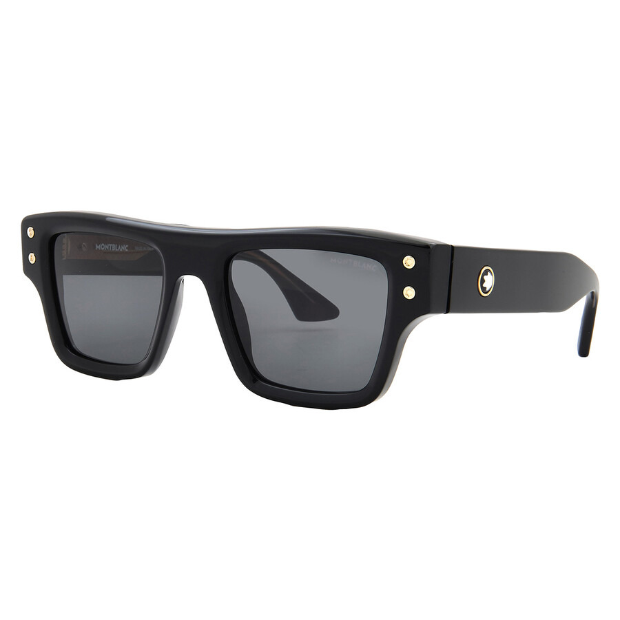 Montblanc Smoke Square Men's Sunglasses MB0253S 001 52 - 2