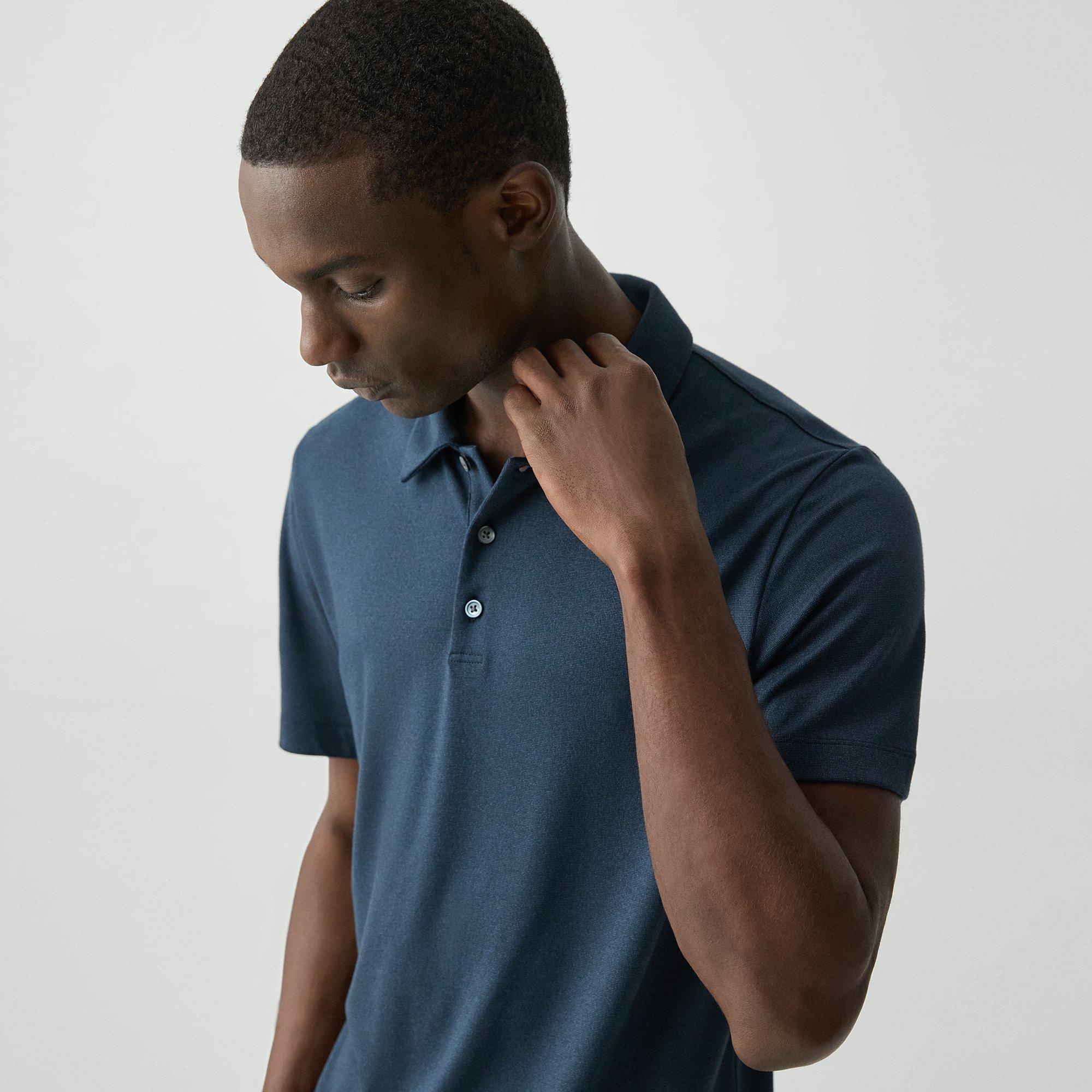Bron Polo Shirt in Anemone Modal Jersey - 5