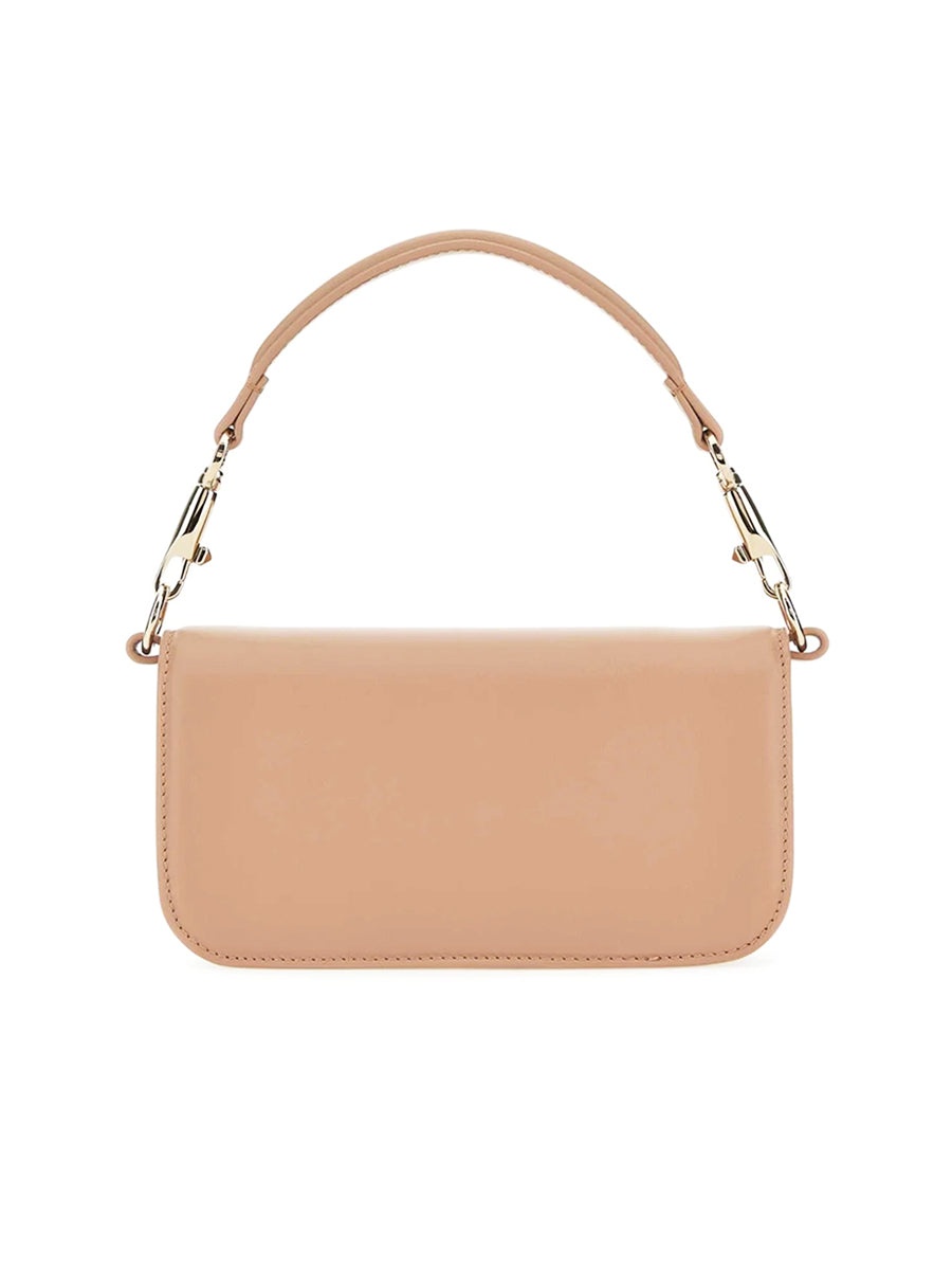 Small Loco Calfskin Shoulder Bag in Rose Canelle - 4