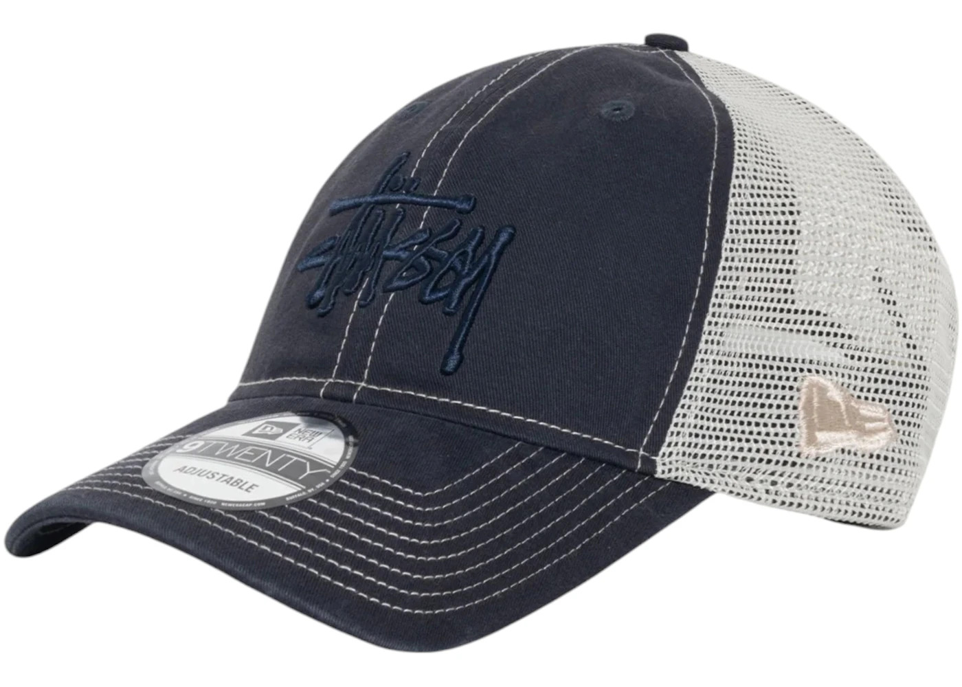 Stussy New Era 9Twenty Tonal Basic Trucker Deep Navy - 2
